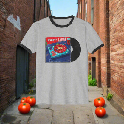 Attack of the Killer Tomatoes P. Love Album Cover Print - Ringer T-Shirt