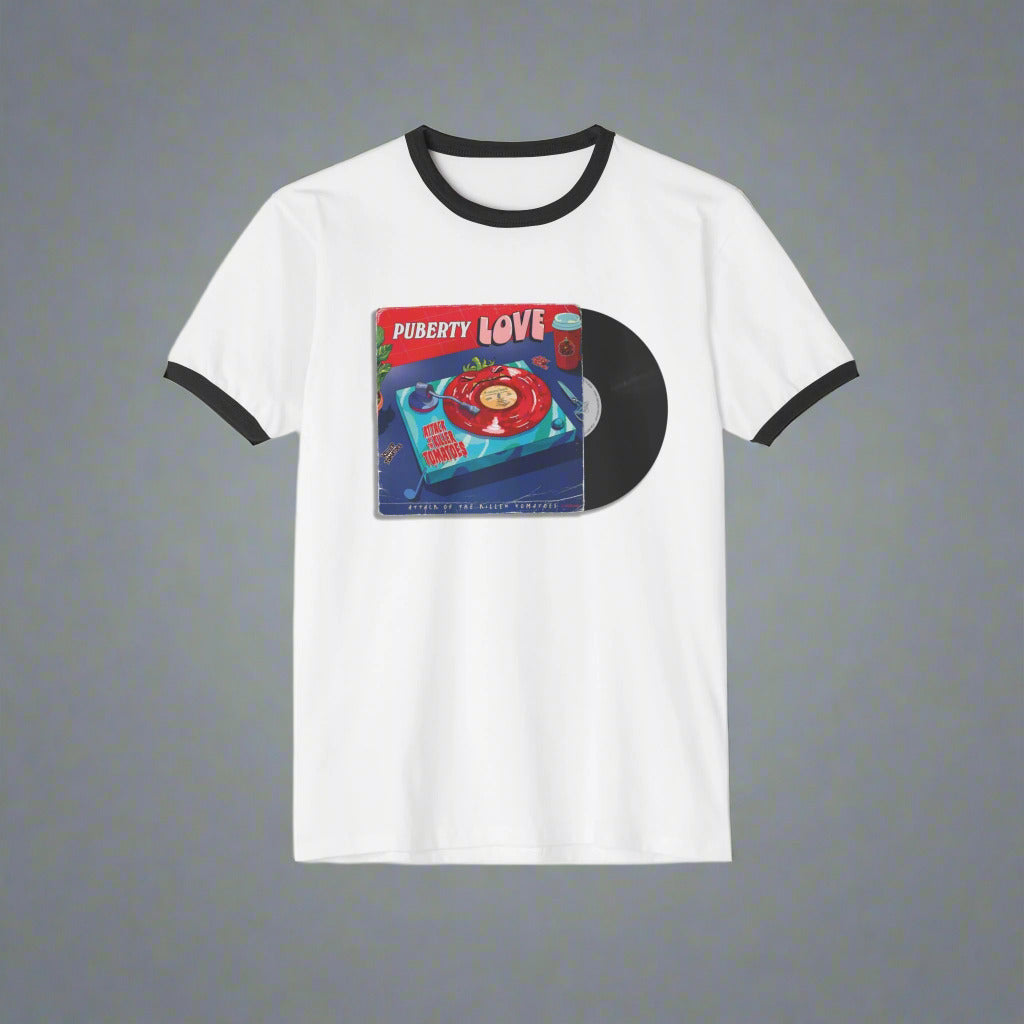 Attack of the Killer Tomatoes P. Love Album Cover Print - Ringer T-Shirt