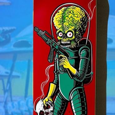 Mars Attacks Skate Deck by Tim Baron x Screaming Squeegees *PREORDER*