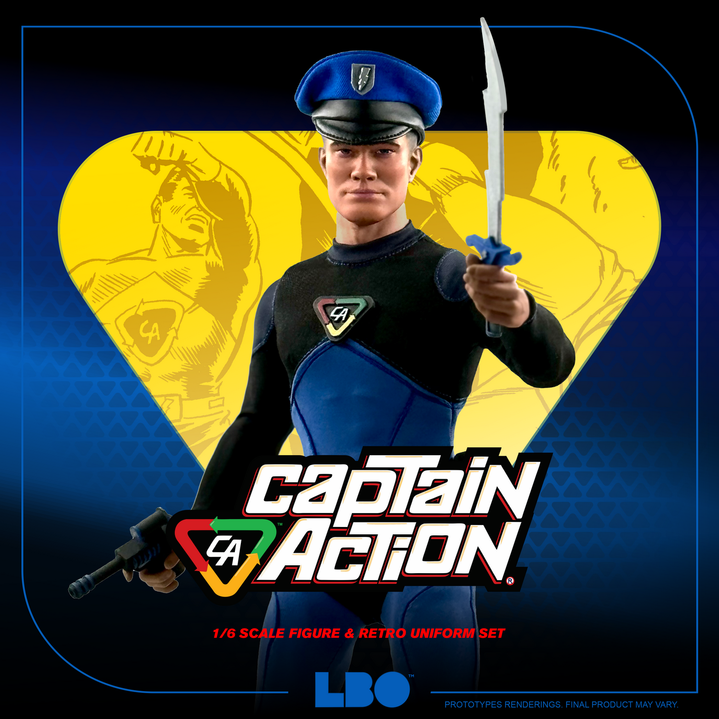 Captain Action - Retro Uniform Set with 1/6 Scale Action Figure