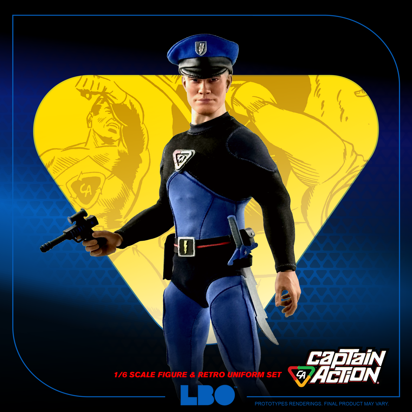 Captain Action - Retro Uniform Set with 1/6 Scale Action Figure