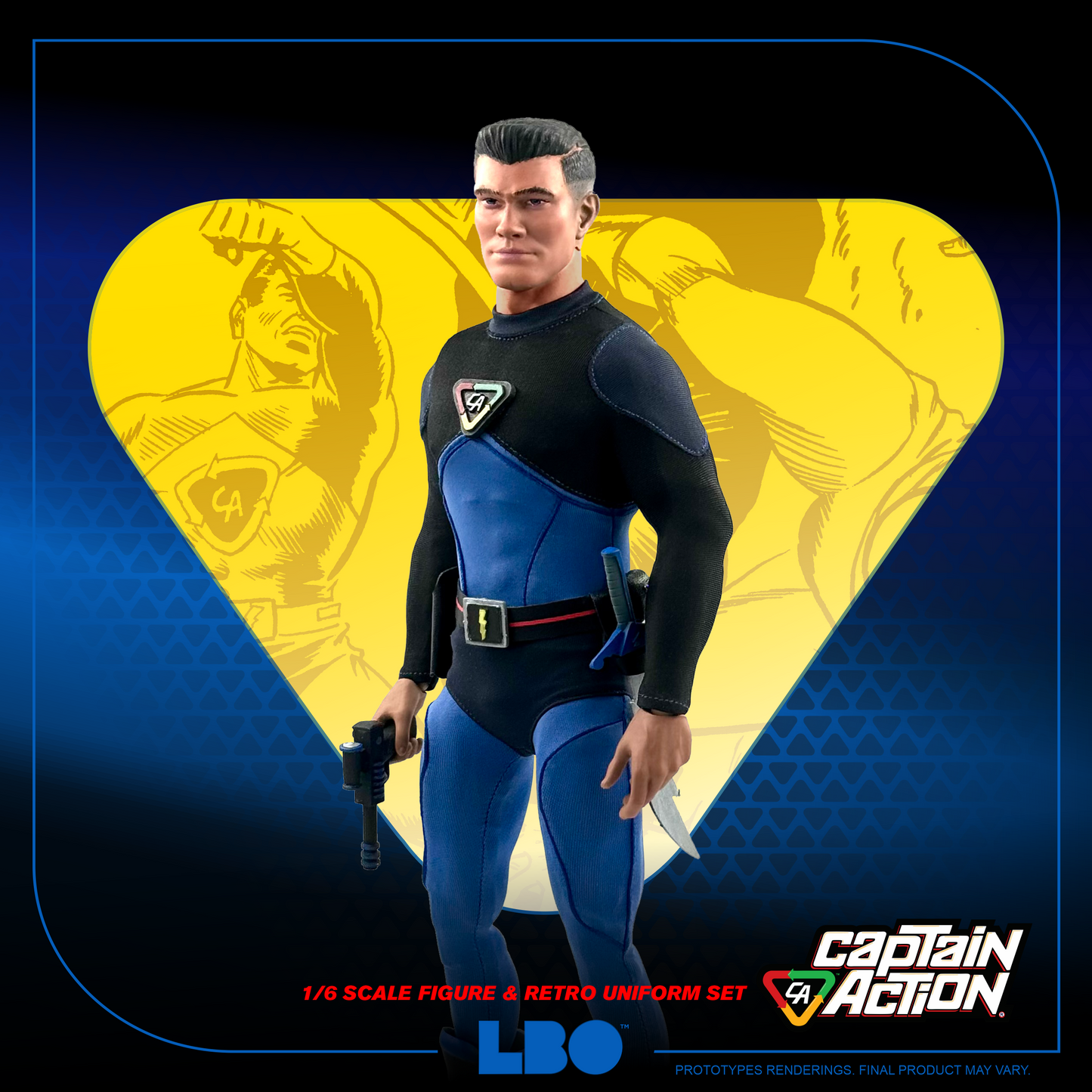 Captain Action - Retro Uniform Set with 1/6 Scale Action Figure