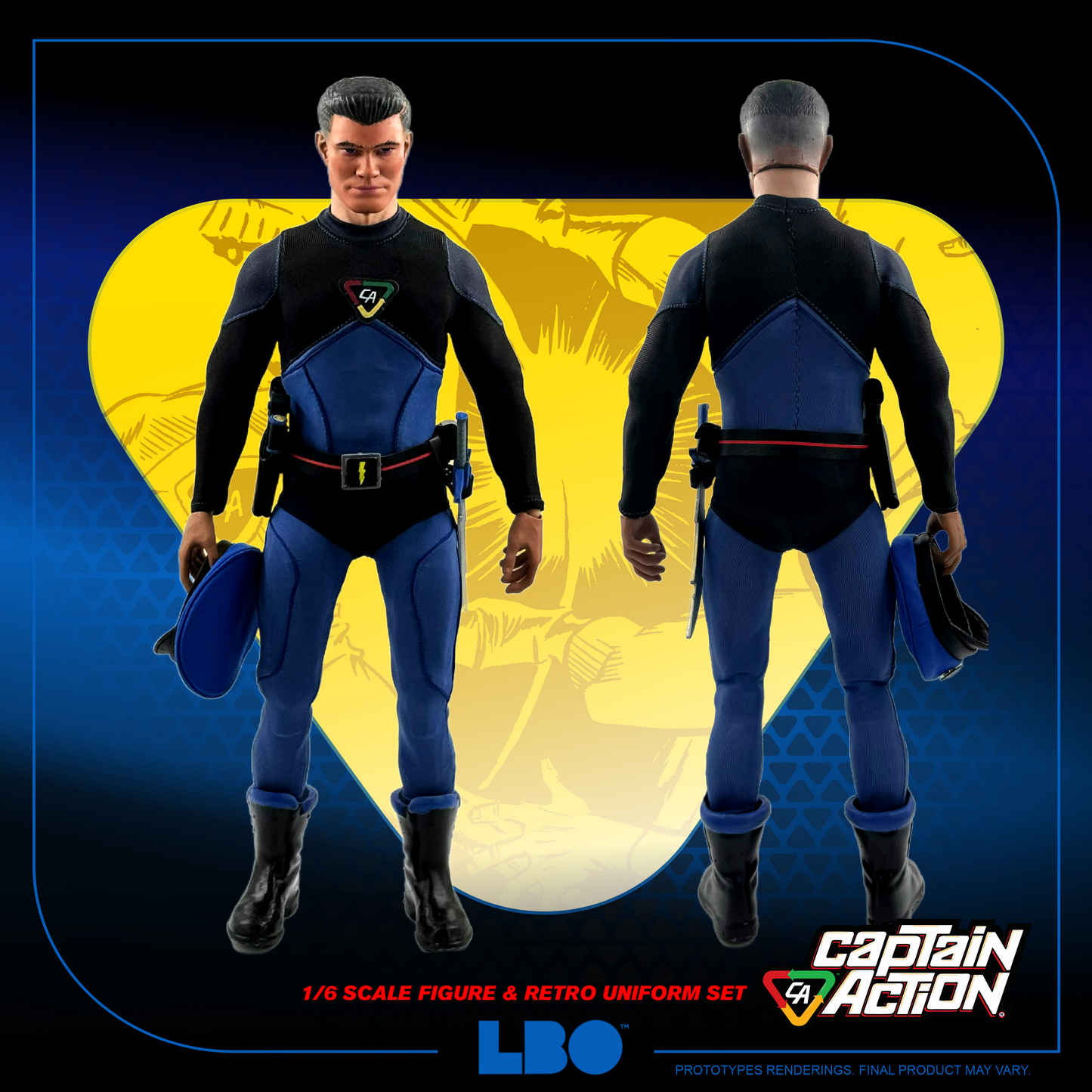 Captain Action - Retro Uniform Set with 1/6 Scale Action Figure