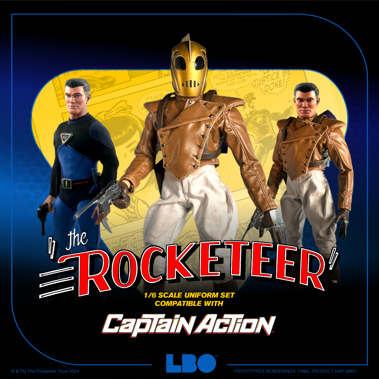 The Rocketeer 1/6 Scale Uniform Set – Compatible with Captain Action!