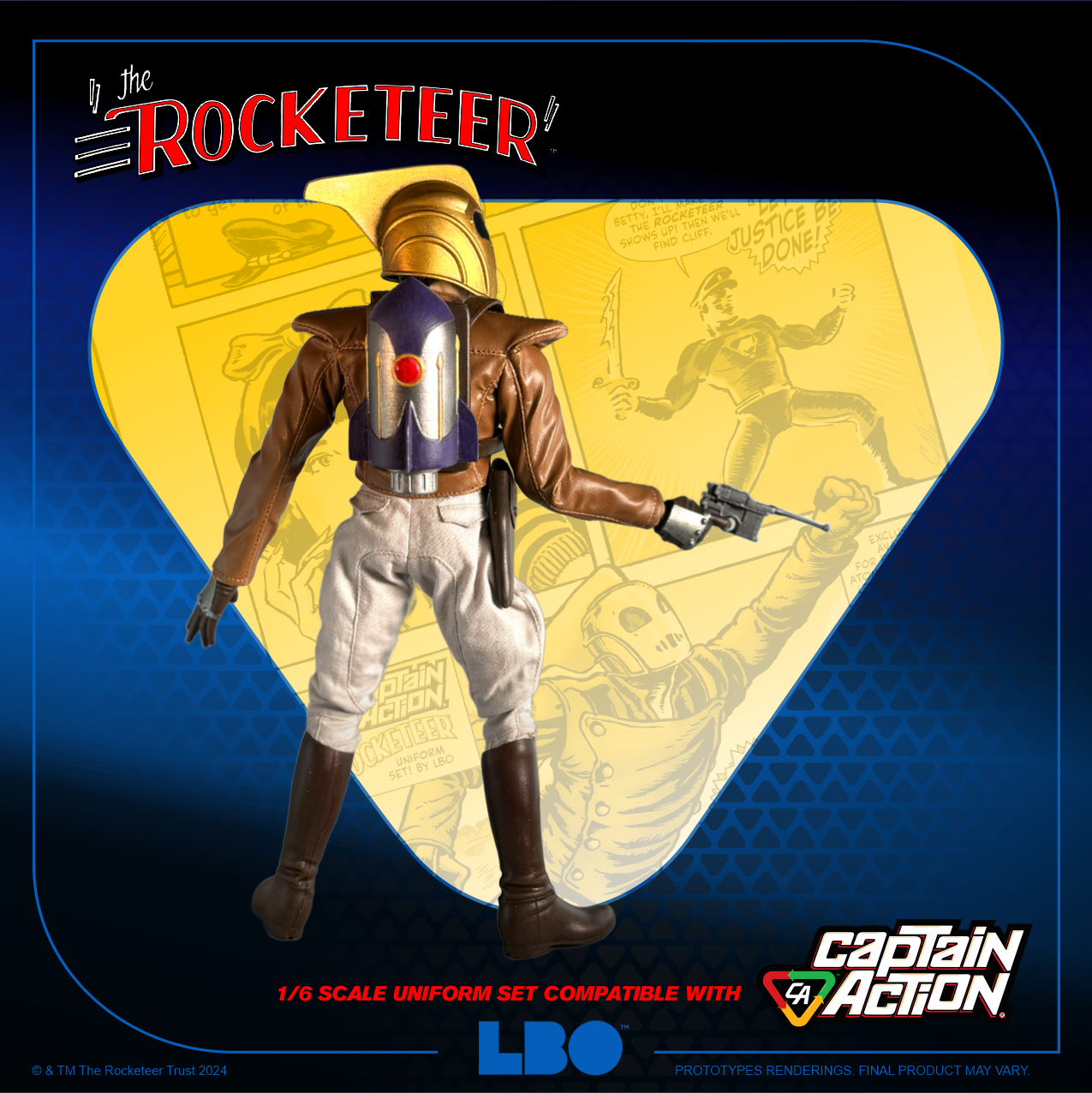 The Rocketeer 1/6 Scale Uniform Set – Compatible with Captain Action!