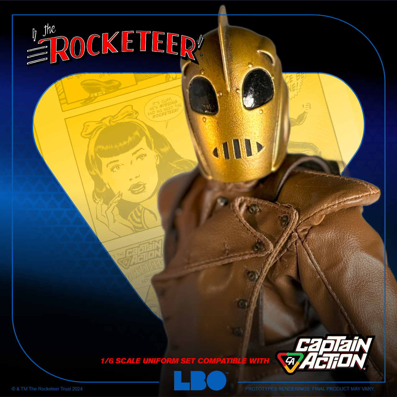 The Rocketeer 1/6 Scale Uniform Set – Compatible with Captain Action!