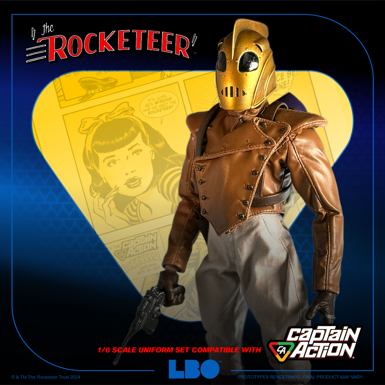 The Rocketeer 1/6 Scale Uniform Set – Compatible with Captain Action!