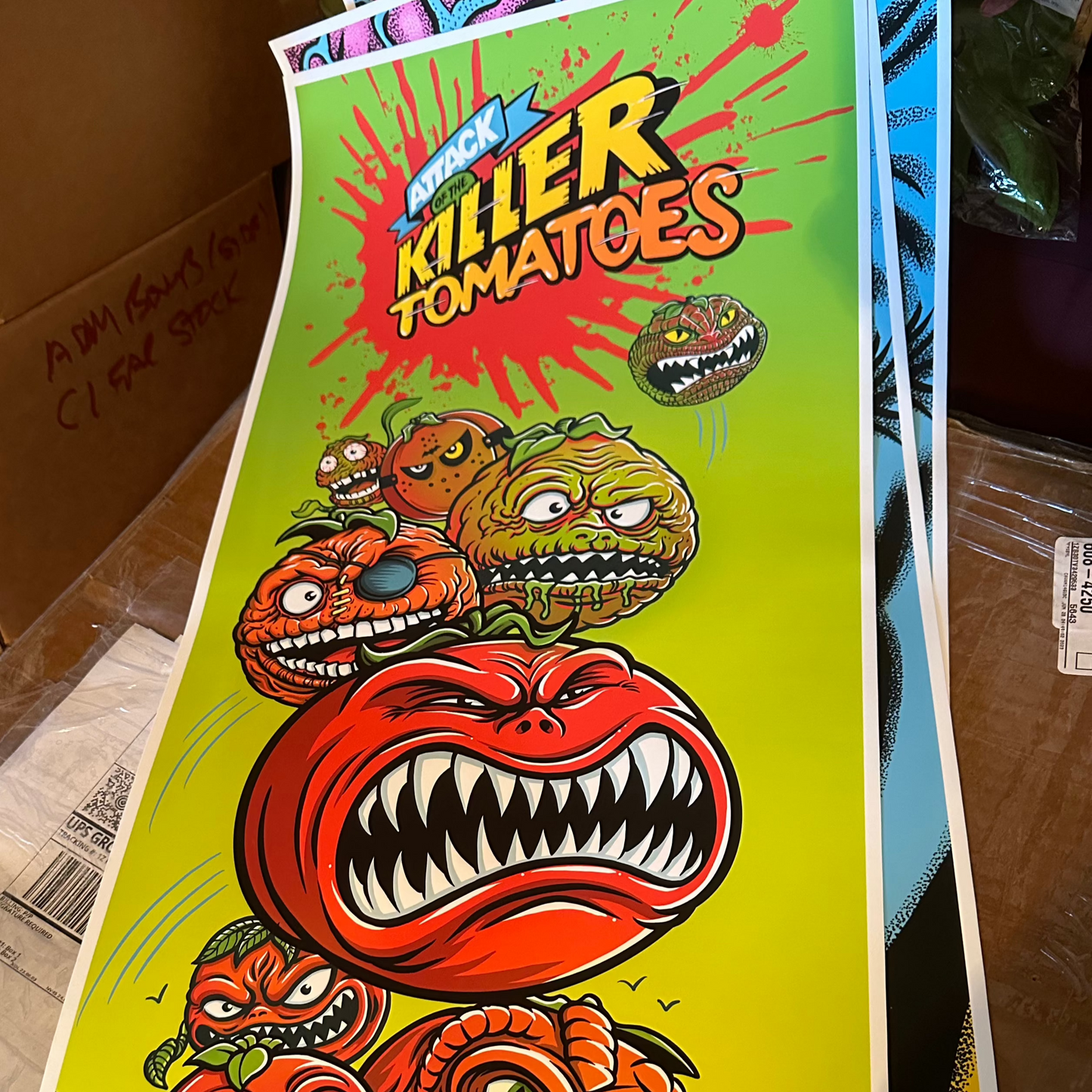 Attack of the Killer Tomatoes Poster by Tim Baron