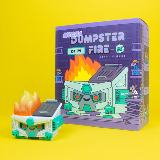 100% Soft Mecha Dumpster Fire Vinyl Figure - DF-079