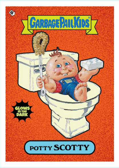 Garbage Pail Kids - SDCC Limited Edition Glow in the Dark Enamel Pin and Trading Card SET