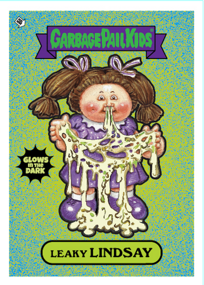 Garbage Pail Kids - SDCC Limited Edition Glow in the Dark Enamel Pin and Trading Card SET