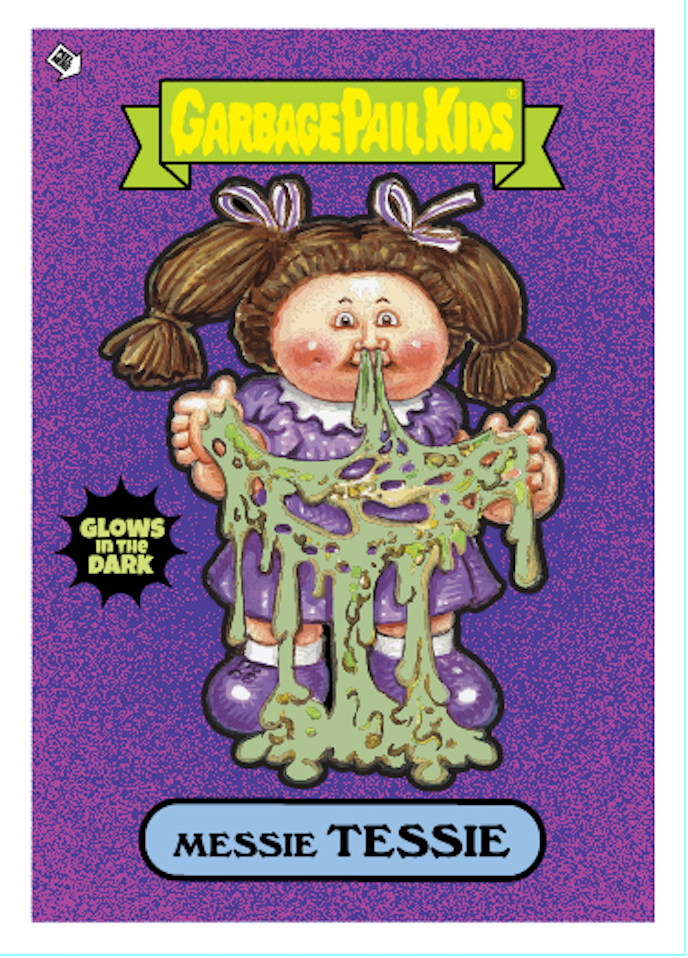 Garbage Pail Kids - SDCC Limited Edition Glow in the Dark Enamel Pin and Trading Card SET