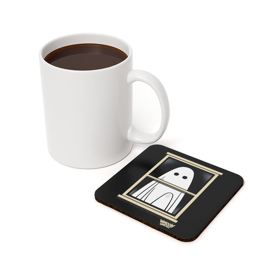 Window Ghost - Cork Back Ghoster Coaster