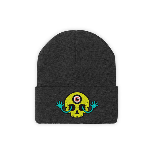 Skull beanie Neon Yellow